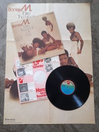 BONEY M. short-lived blue waves labels. BONEY M. short-lived blue waves labels.