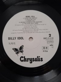 BILLY IDOL PROMO COPY!! BILLY IDOL PROMO COPY!!