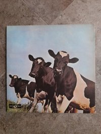 PINK FLOYD = &#12500;&#12531;&#12463;&#12539;&#12501;&#12525;&#12452;&#12489;*  Atom Heart Mother = &#21407;&#23376;&#24515;&#27597;  1 PRESS!!!  Black Odeon label with silver text. 